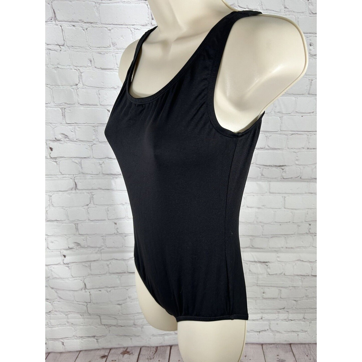 Body Wrappers Solid Black One Piece Classic Youth Dance/ Gymnastics Leotard XL