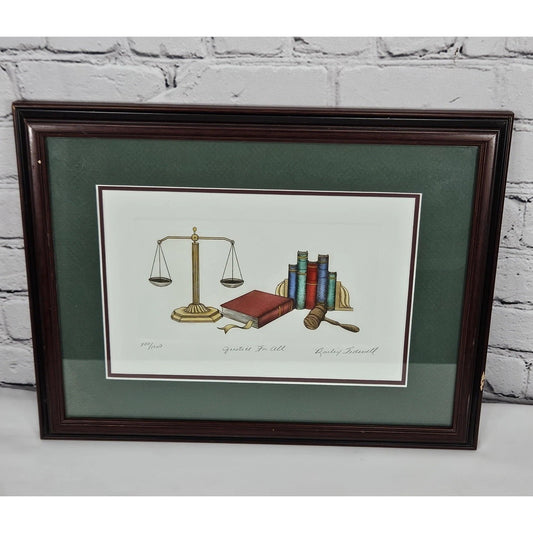 Bailey Tidwell ‘Justice For All’ Signed Limited Edition Realism Art Wood Framed