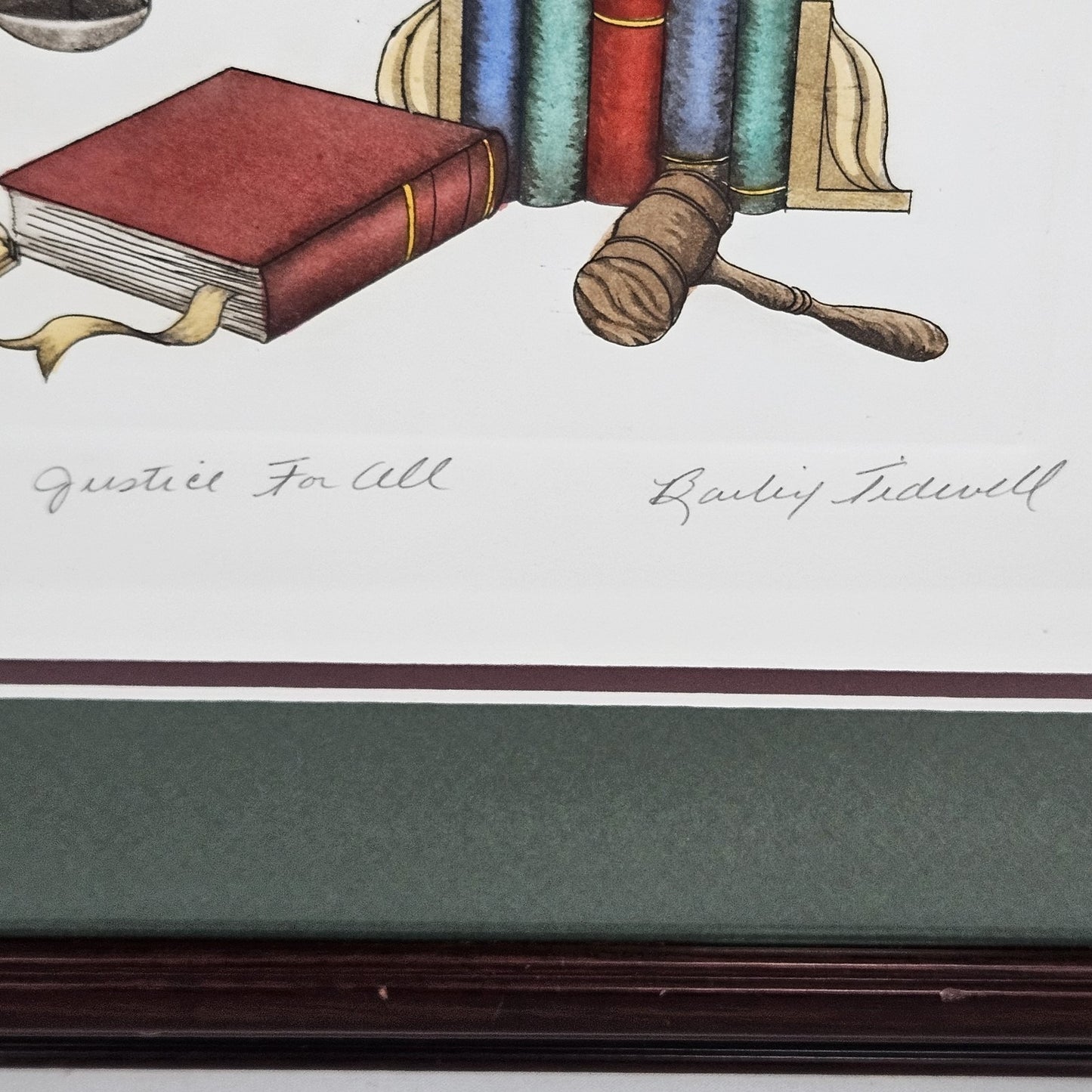 Bailey Tidwell ‘Justice For All’ Signed Limited Edition Realism Art Wood Framed