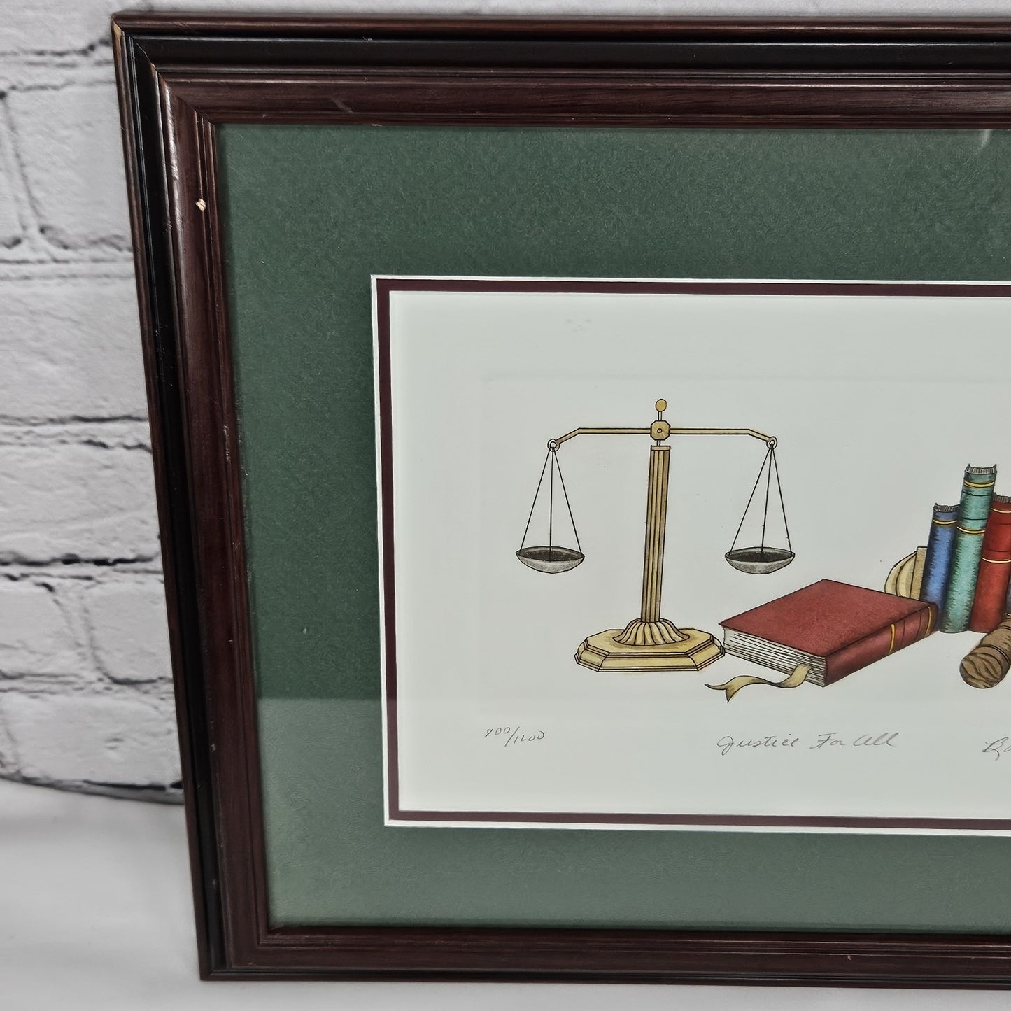 Bailey Tidwell ‘Justice For All’ Signed Limited Edition Realism Art Wood Framed