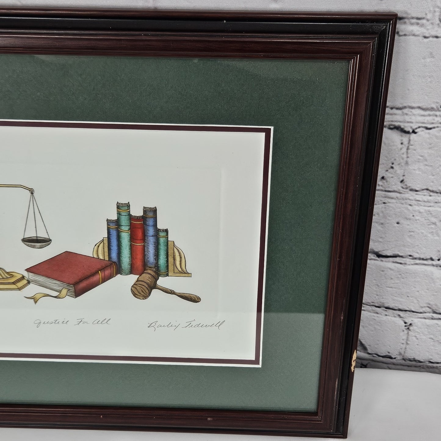 Bailey Tidwell ‘Justice For All’ Signed Limited Edition Realism Art Wood Framed