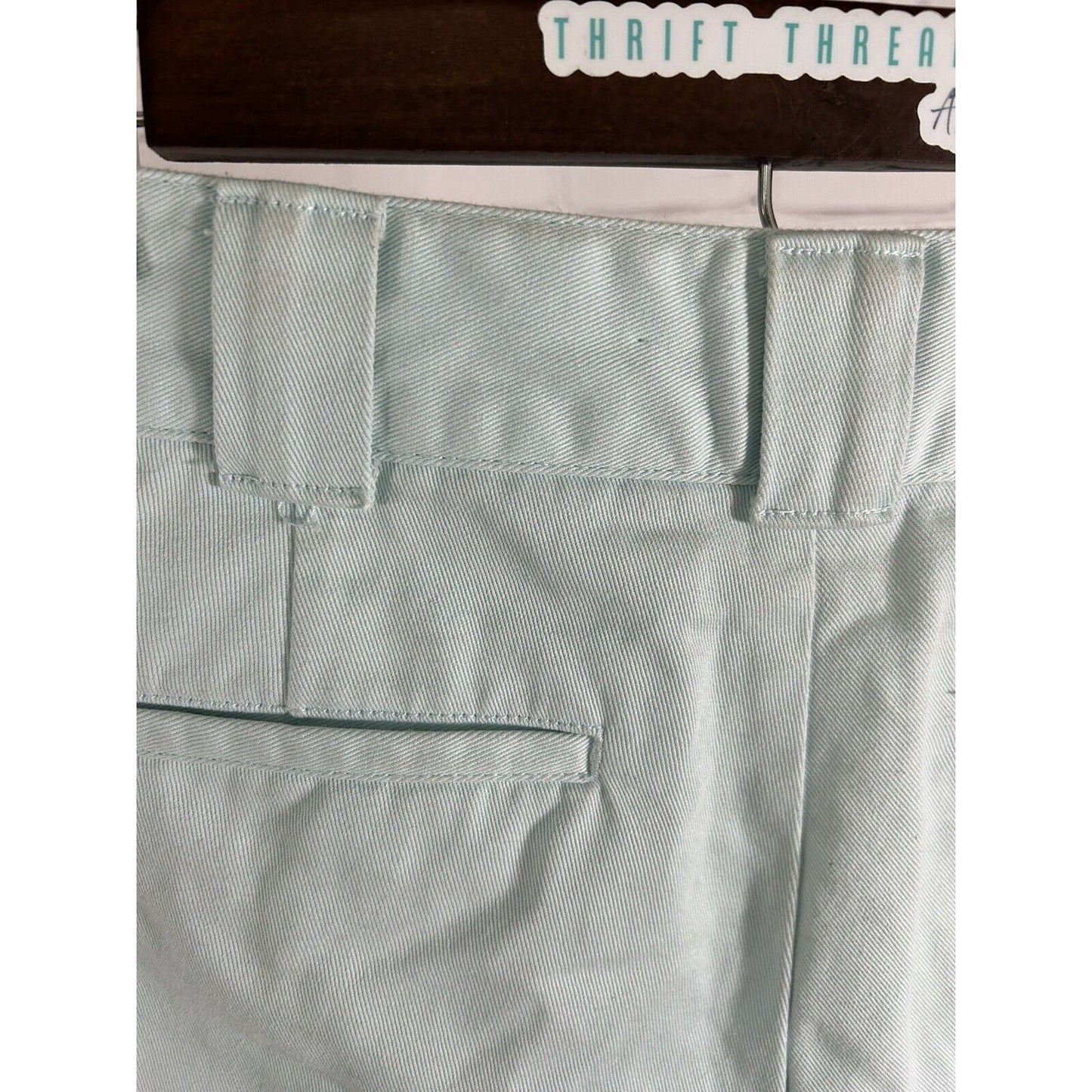 Dickies Sky Blue Mid Rise Distressed Frayed Edges Denim Jean Shorts (26 x 2)