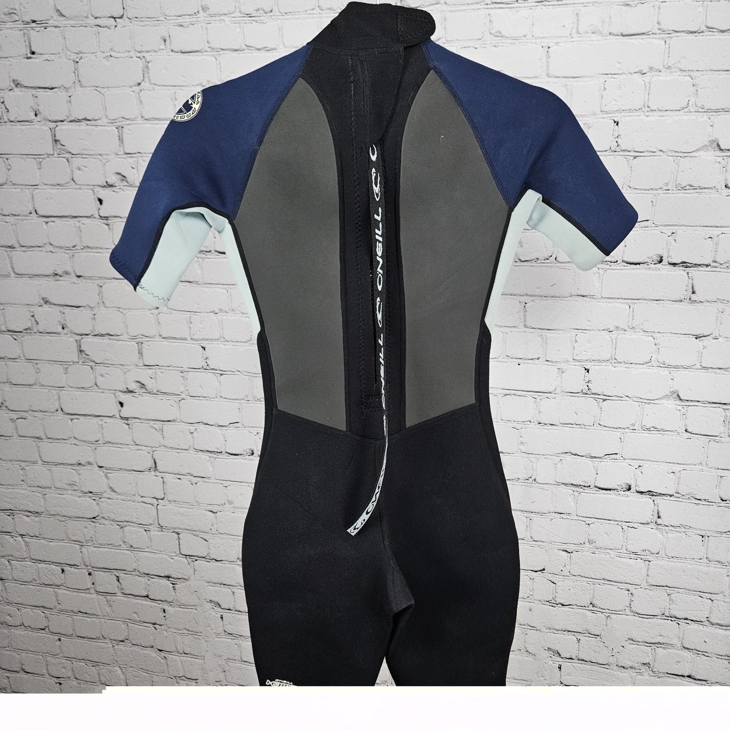 O'Neill Black Blue Hammer 2mm Exo Flex Short Sleeve Shorty Springsuit Wetsuit 4