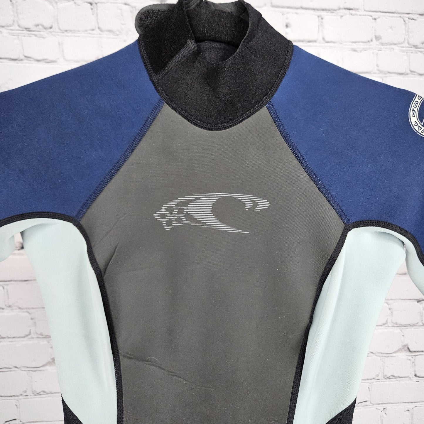 O'Neill Black Blue Hammer 2mm Exo Flex Short Sleeve Shorty Springsuit Wetsuit 4