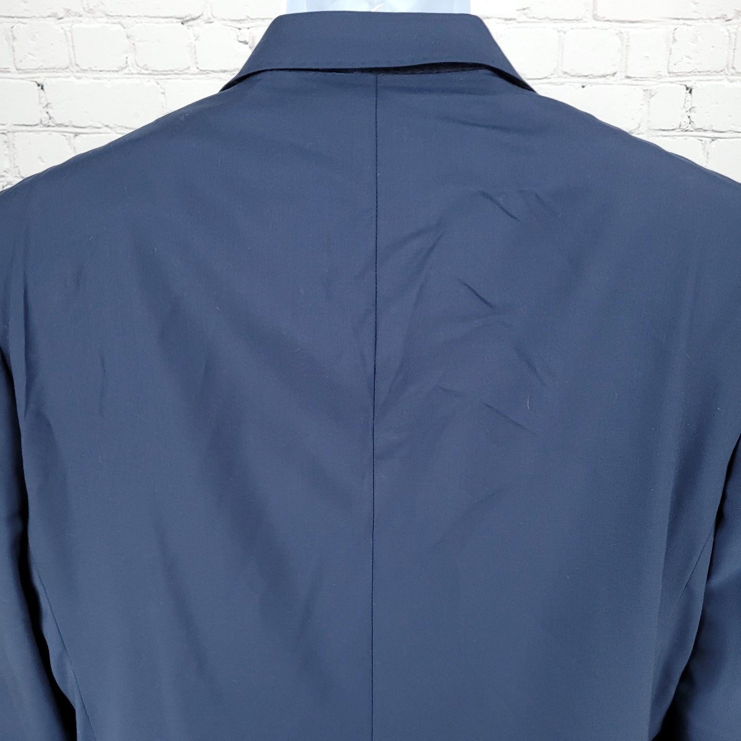 David Donahue Navy 100% Wool Luxury Super 150's Ryan Notch Blazer Sport Coat 42R