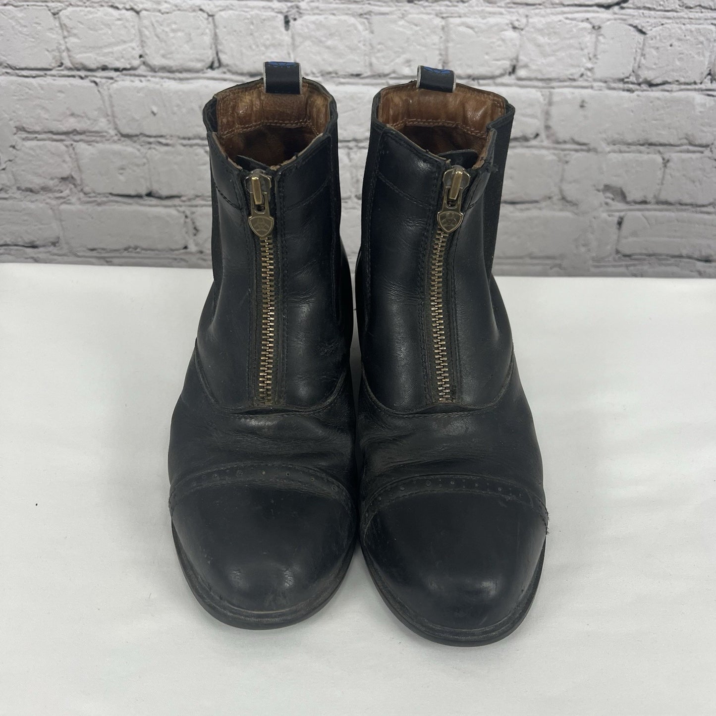 Ariat  Black Leather Devon Pro VX Short Riding Distressed Boots Women’s 9.5 B