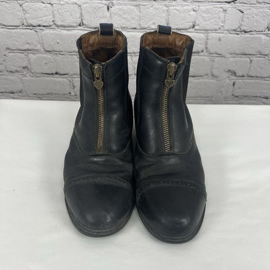 Ariat  Black Leather Devon Pro VX Short Riding Distressed Boots Women’s 9.5 B