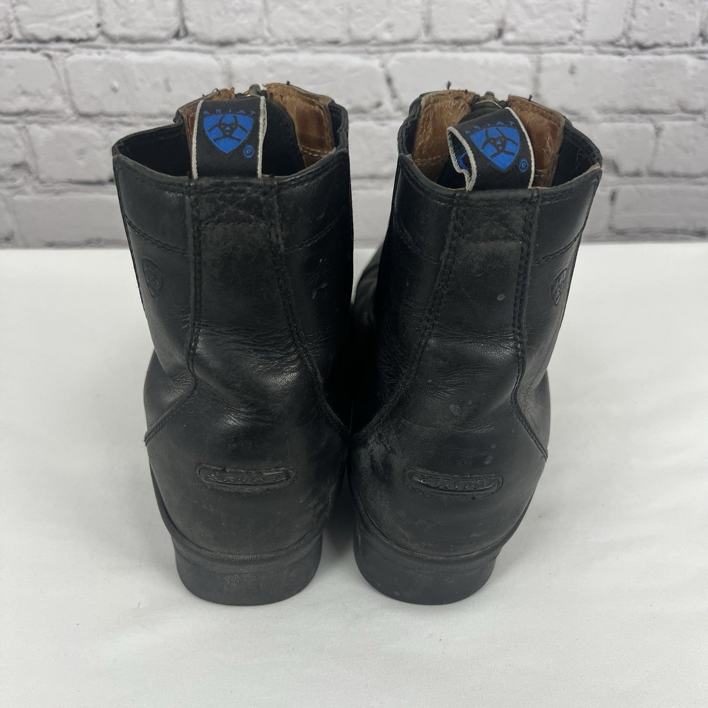 Ariat  Black Leather Devon Pro VX Short Riding Distressed Boots Women’s 9.5 B