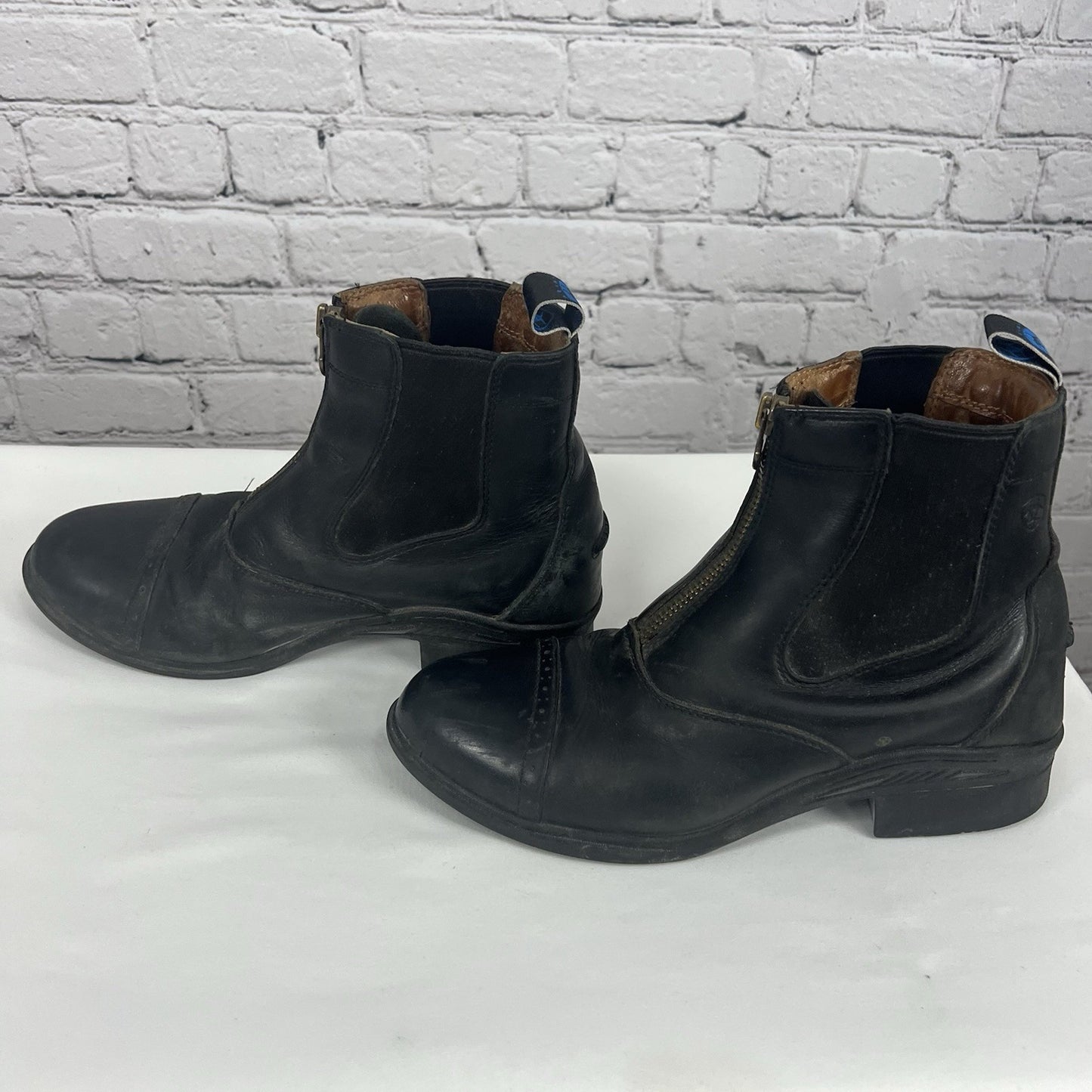 Ariat  Black Leather Devon Pro VX Short Riding Distressed Boots Women’s 9.5 B