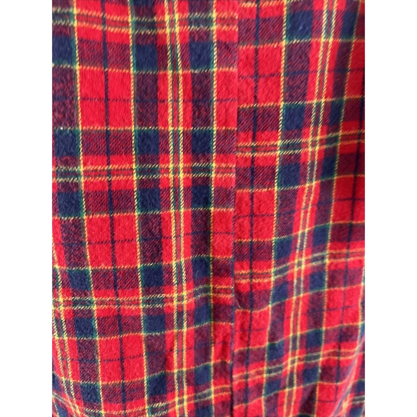 Vintage 80s Healthtex Baby 12M Red Plaid Flannel Cotton Button Up One Piece USA