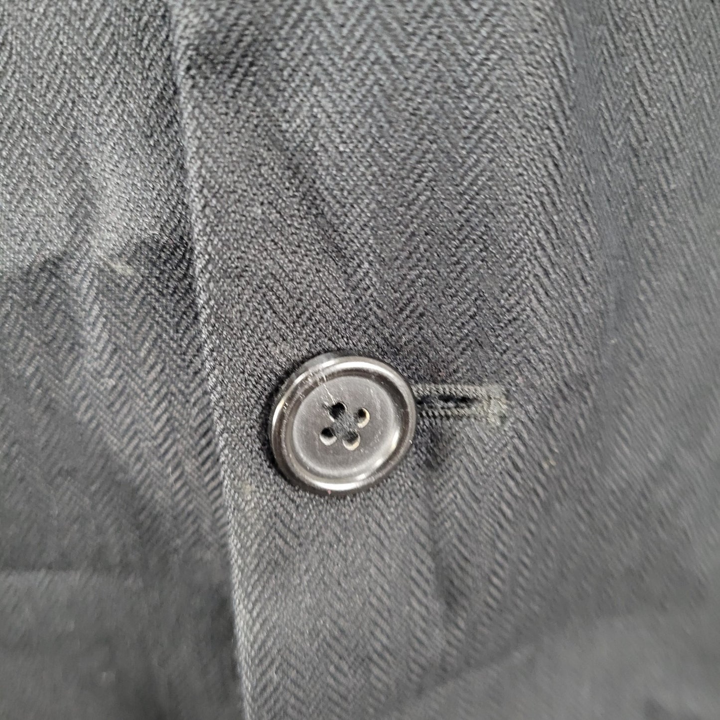 Jos A Bank Black Silk Camelhair Herringbone 2 Button Blazer Sport Coat Size 40R