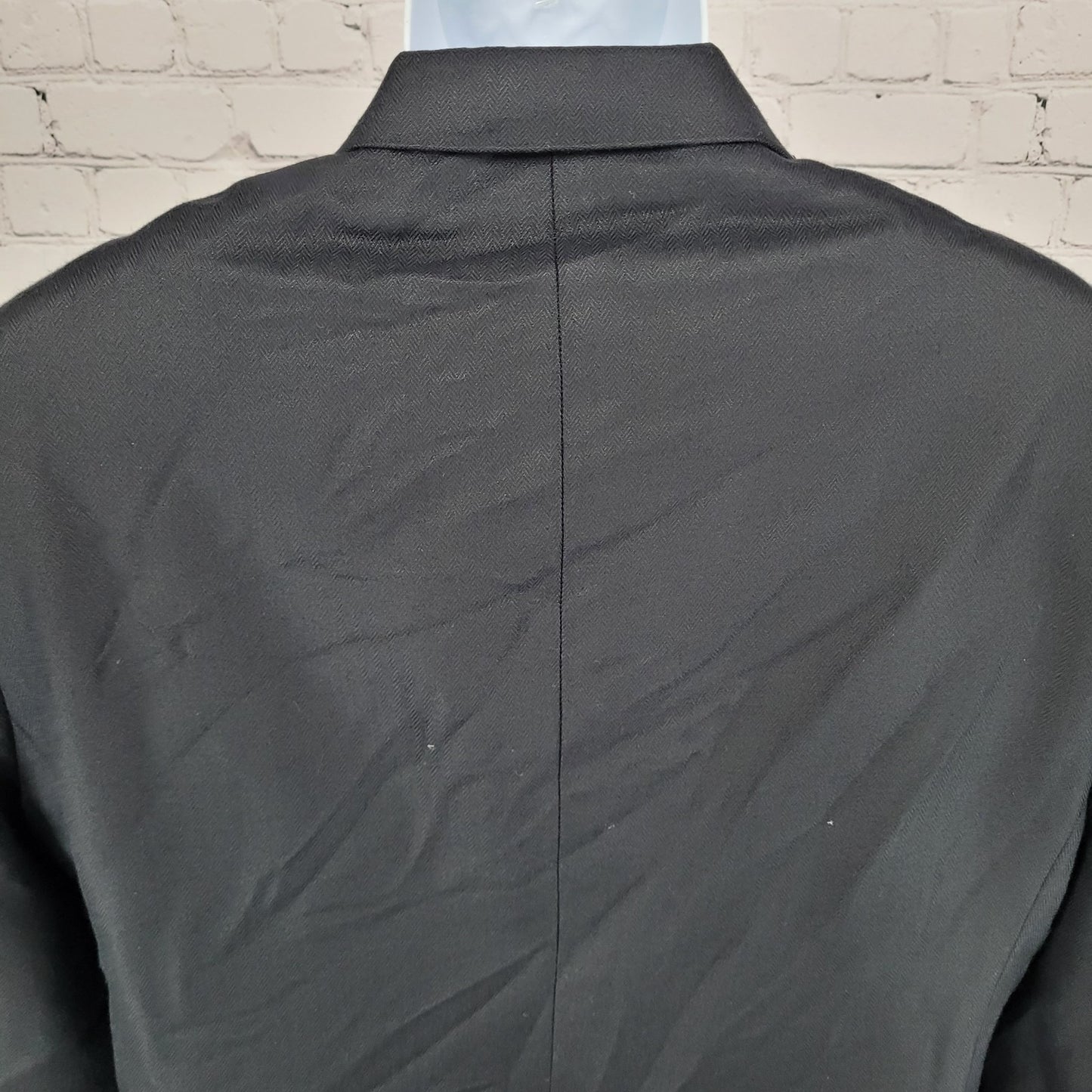 Jos A Bank Black Silk Camelhair Herringbone 2 Button Blazer Sport Coat Size 40R