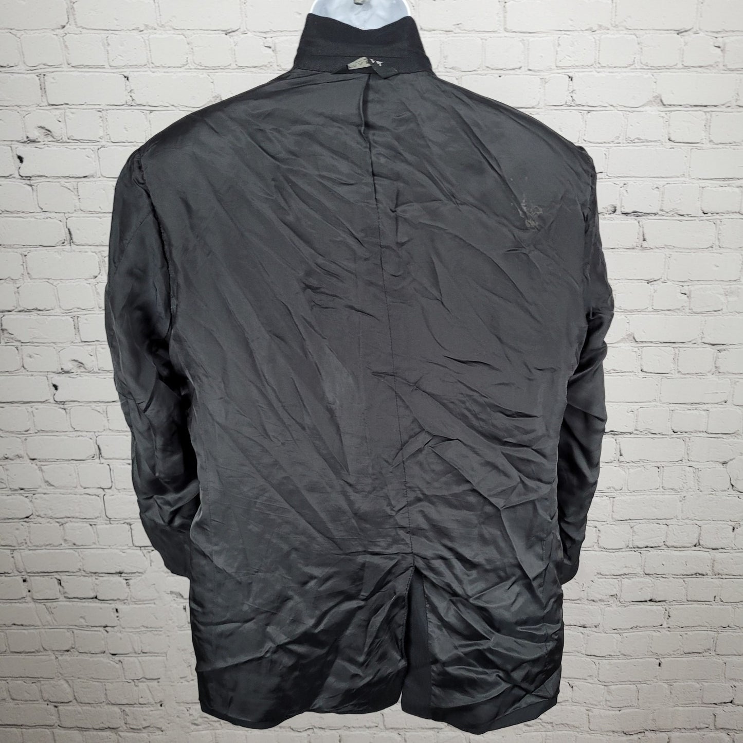 Jos A Bank Black Silk Camelhair Herringbone 2 Button Blazer Sport Coat Size 40R