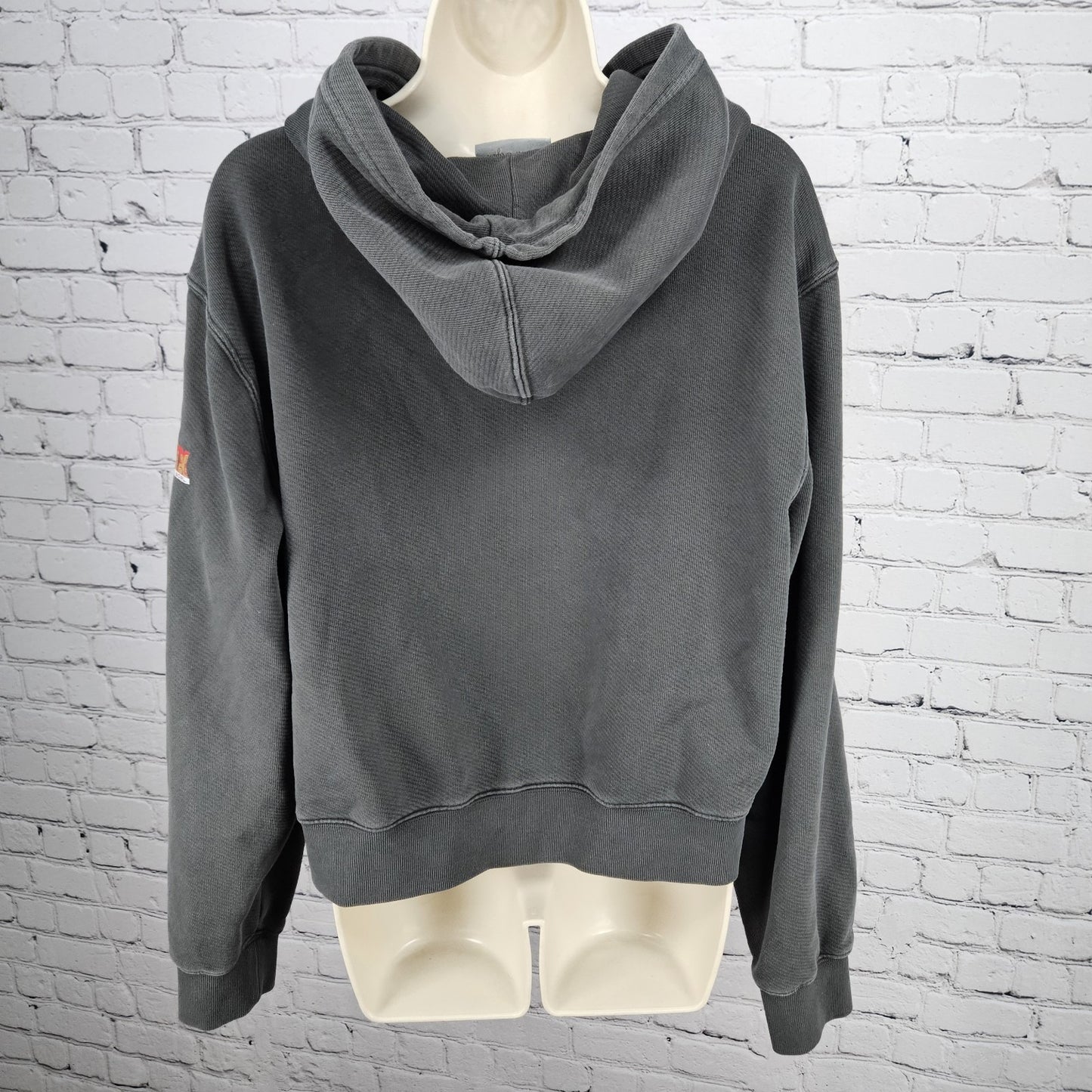 Samii Ryan Grey Super Bowl 59 Heavyweight Cotton Zip Hoodie Jacket 2024 Medium