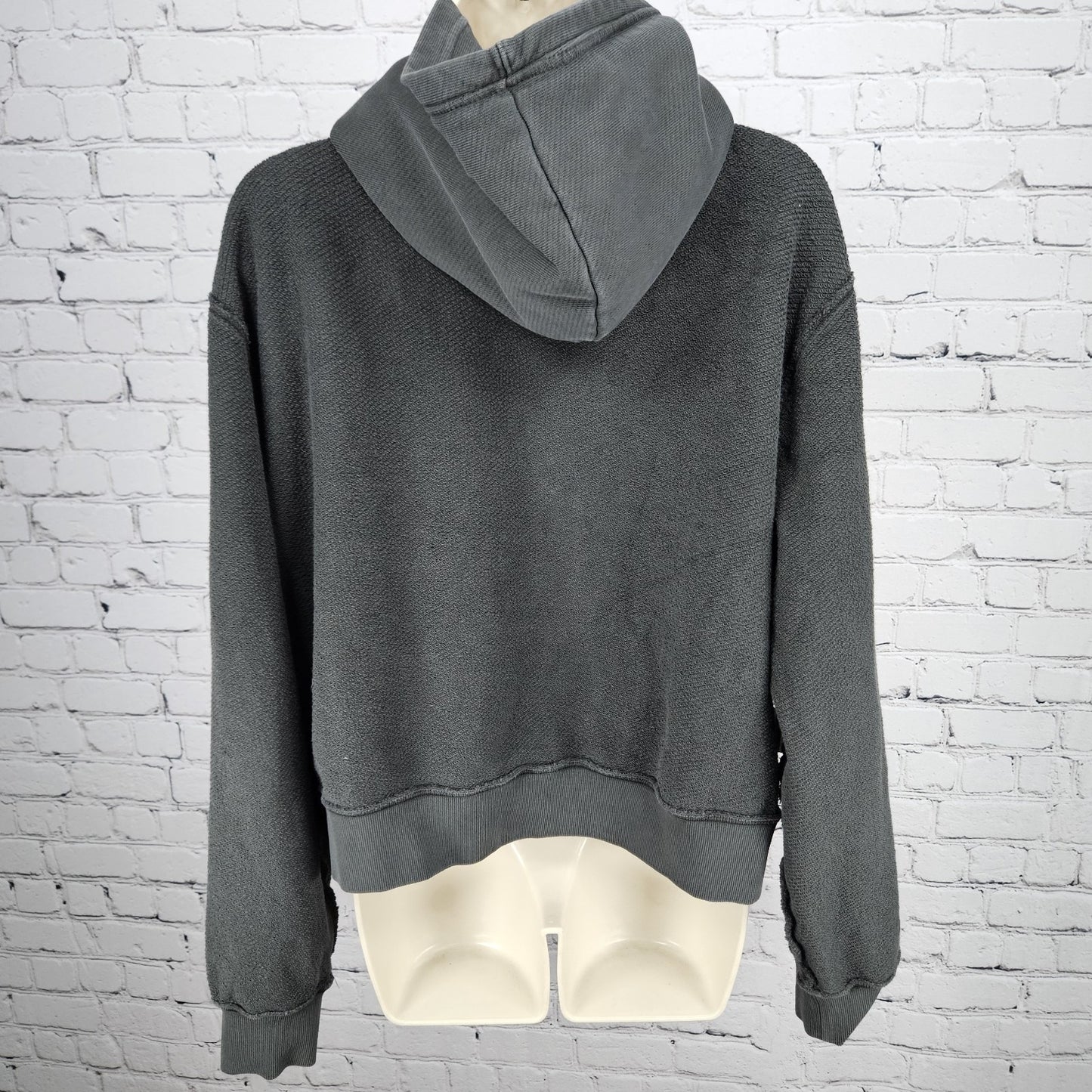 Samii Ryan Grey Super Bowl 59 Heavyweight Cotton Zip Hoodie Jacket 2024 Medium