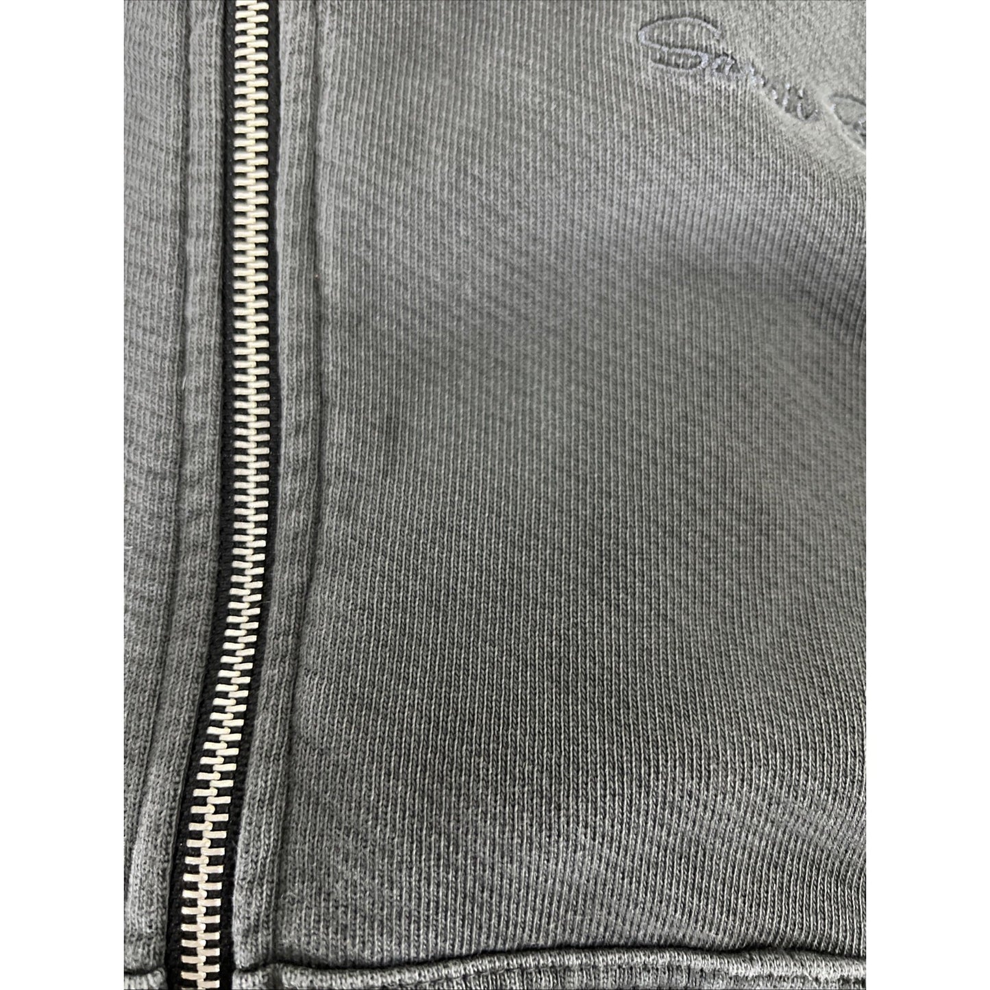 Samii Ryan Grey Super Bowl 59 Heavyweight Cotton Zip Hoodie Jacket 2024 Medium