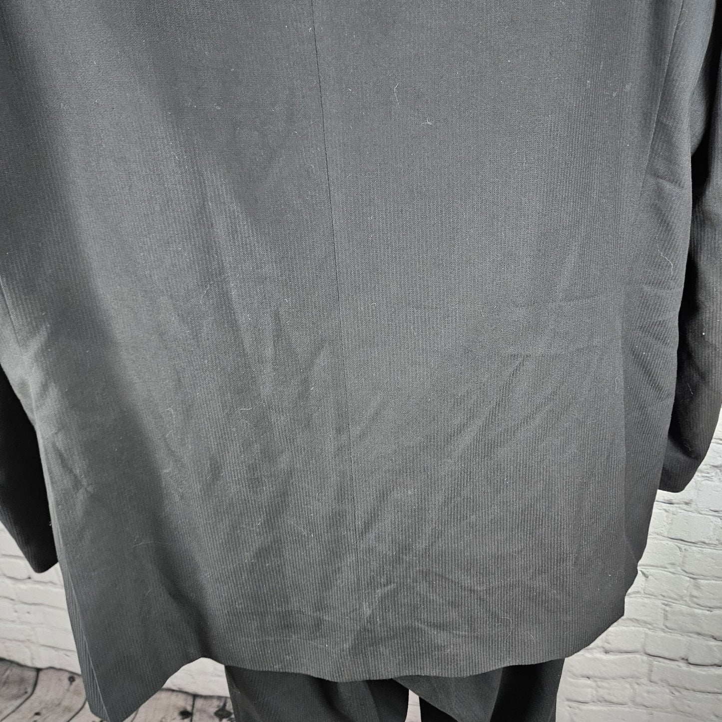 Beverly Hills Polo Club Black 2 Button Peak Full Suit 2 Piece Set 50R (42x30)