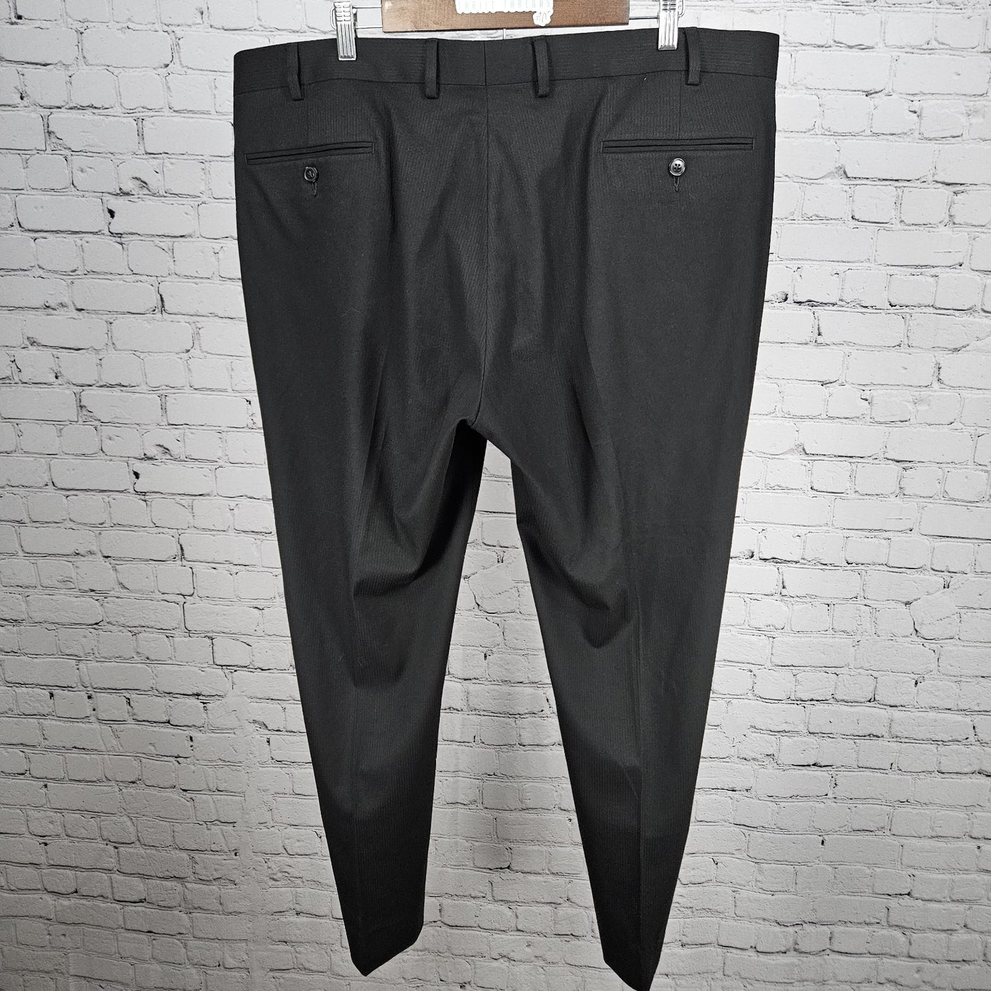 Beverly Hills Polo Club Black 2 Button Peak Full Suit 2 Piece Set 50R (42x30)