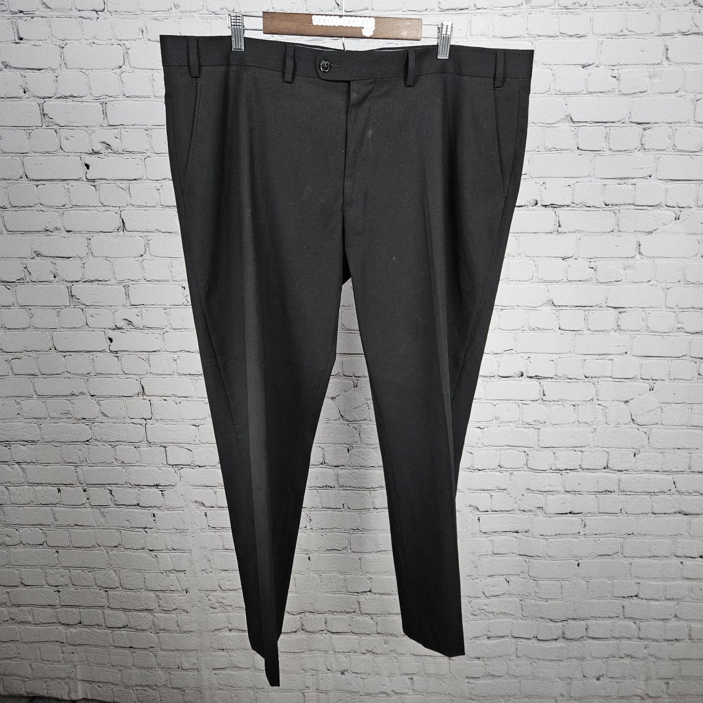 Beverly Hills Polo Club Black 2 Button Peak Full Suit 2 Piece Set 50R (42x30)