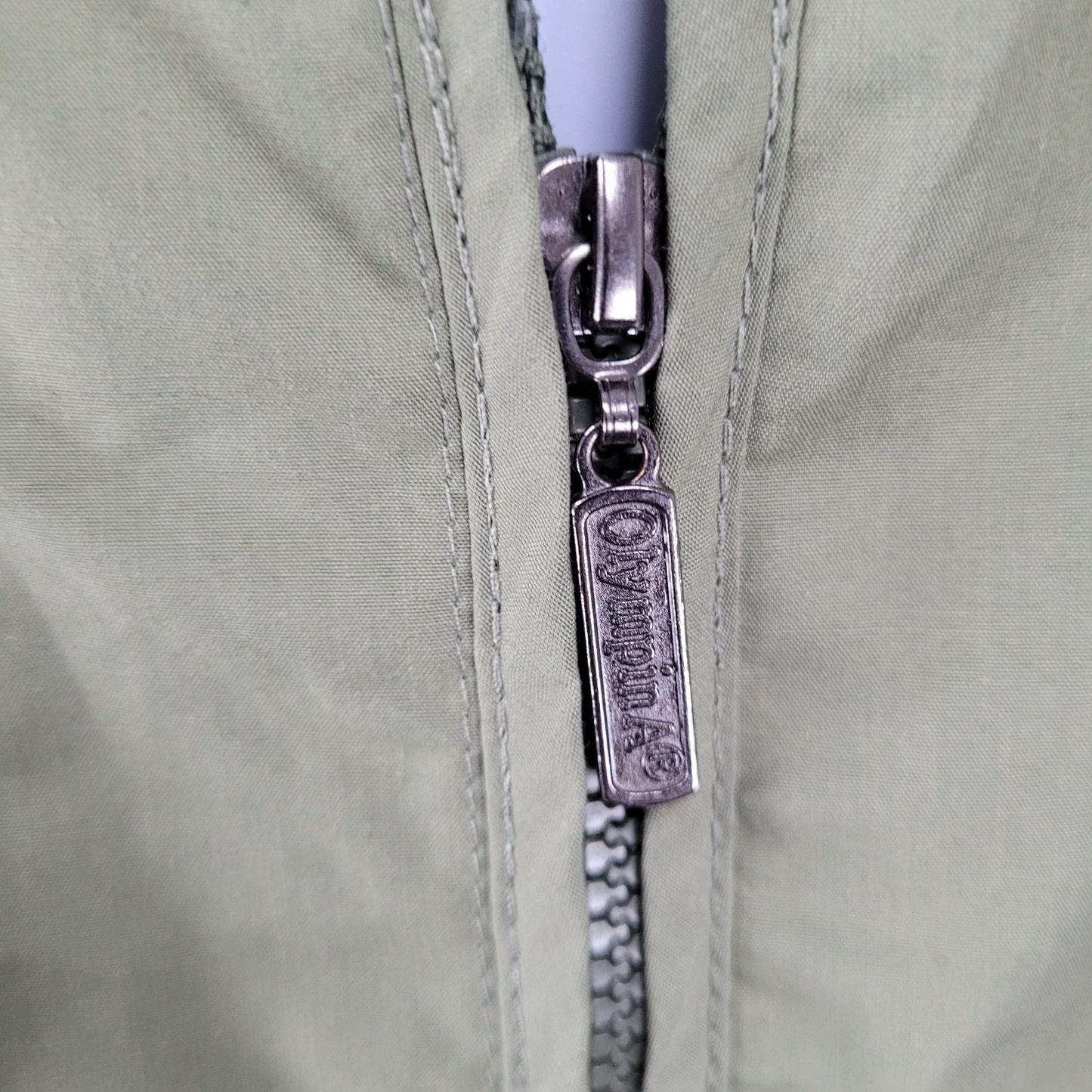 OlympinA Green Full Zip Utility Pockets Fishing Hunting Lightweight Vest Large L