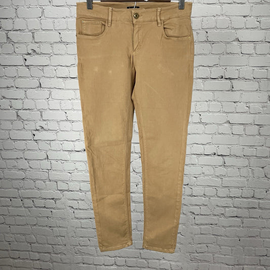 Massimo Dutti Brown Skinny Cotton Stretch Mid Rise Ankle Pants Size 6 (28x29)
