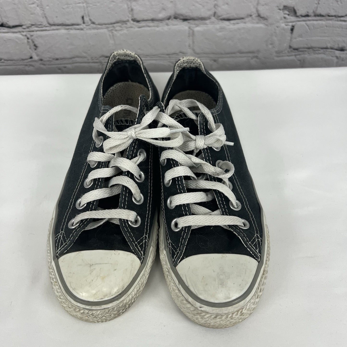 VTG Converse All Stars Black Low-Top Canvas Sneakers Shoes Women’s 8