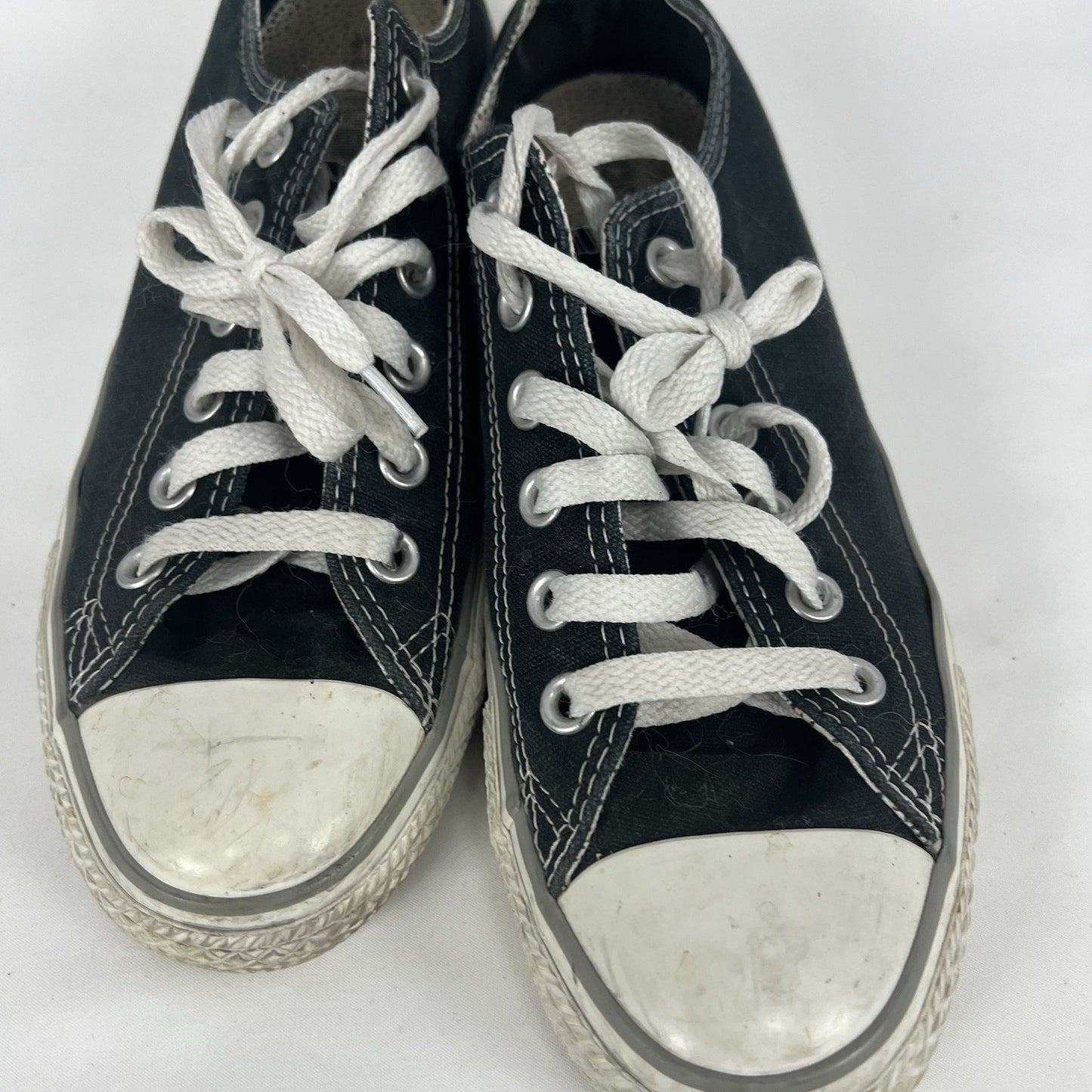 VTG Converse All Stars Black Low-Top Canvas Sneakers Shoes Women’s 8