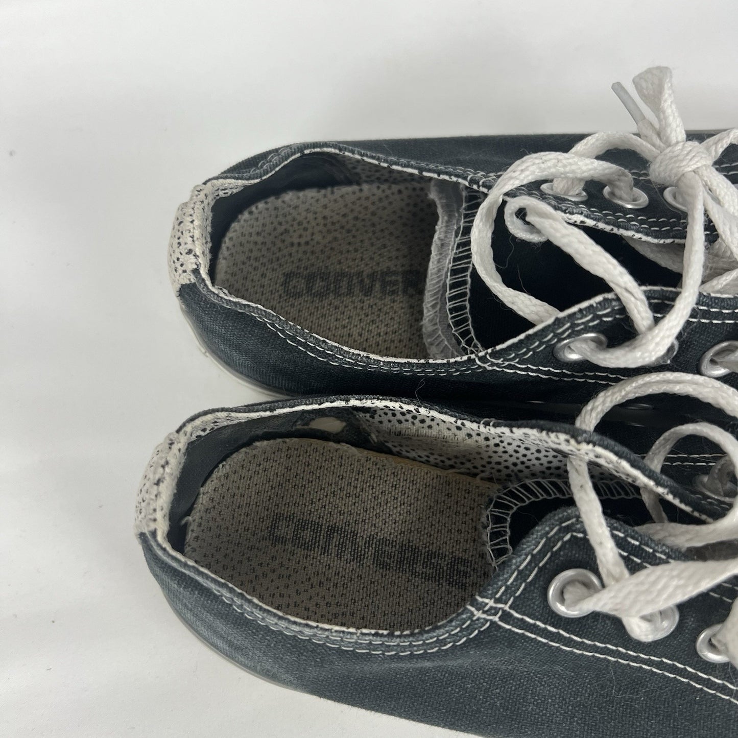 VTG Converse All Stars Black Low-Top Canvas Sneakers Shoes Women’s 8