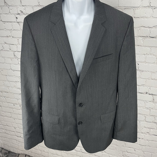 Hugo Grey Wool Blend 2 Button Double Vented Notch Blazer Sport Coat Size 42R