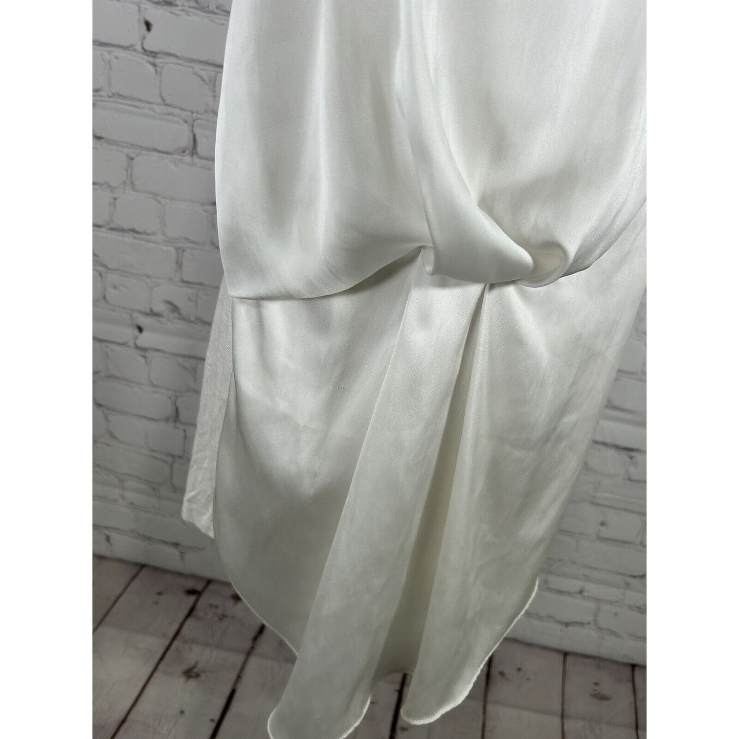 Dolan Anthropologie Left Coast Collection White Sleeveless Satin Front Blouse XS