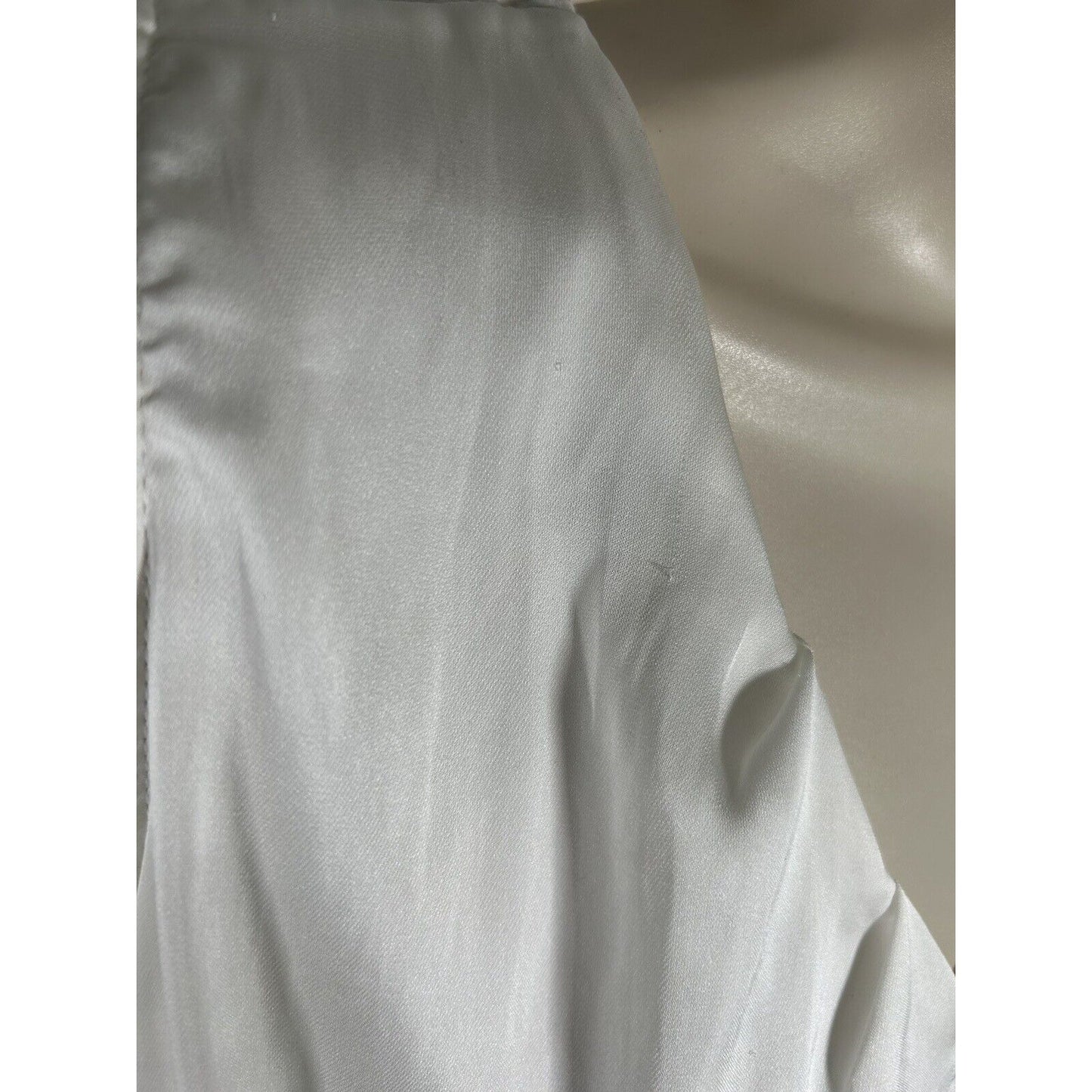 Dolan Anthropologie Left Coast Collection White Sleeveless Satin Front Blouse XS