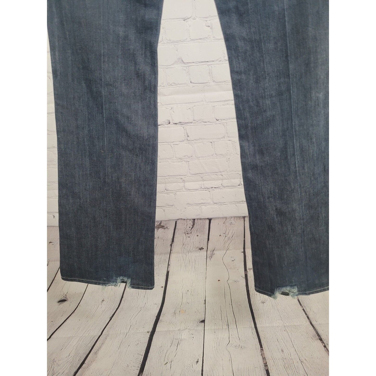 7 For All Mankind Bootcut Distressed Ankle Dark Wash Jeans Size 28