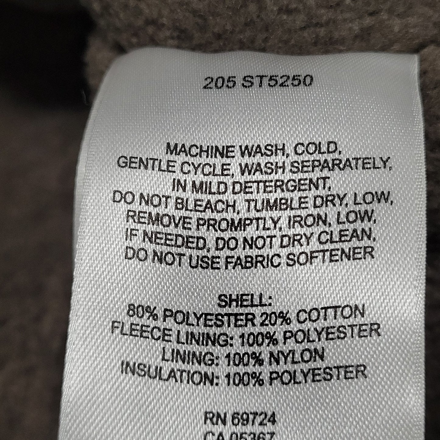 Columbia Beige Grey Microfiber Insulated Fleece Lined Inner Pockets Jacket XLT