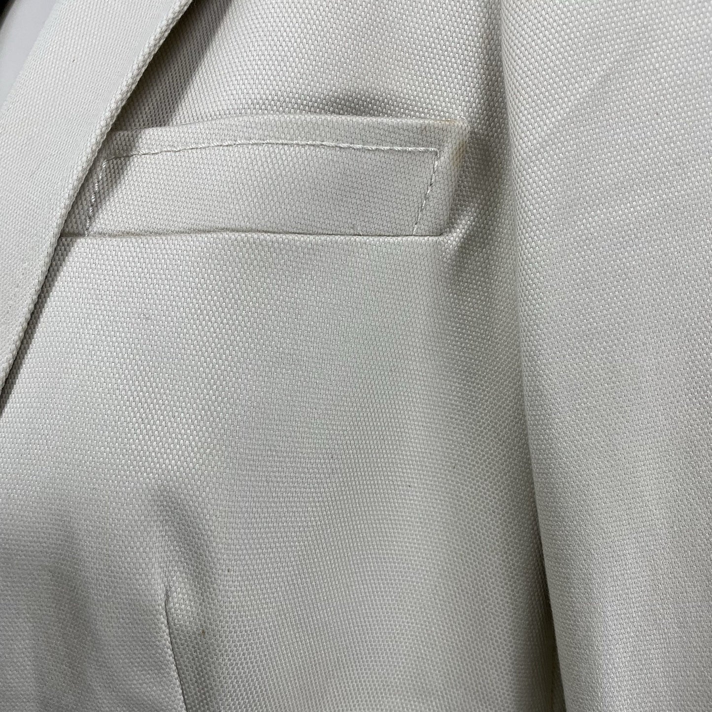 Tory Burch Beige 2 Gold Button Peak Vented Blazer Jacket Lined Pockets Size 4