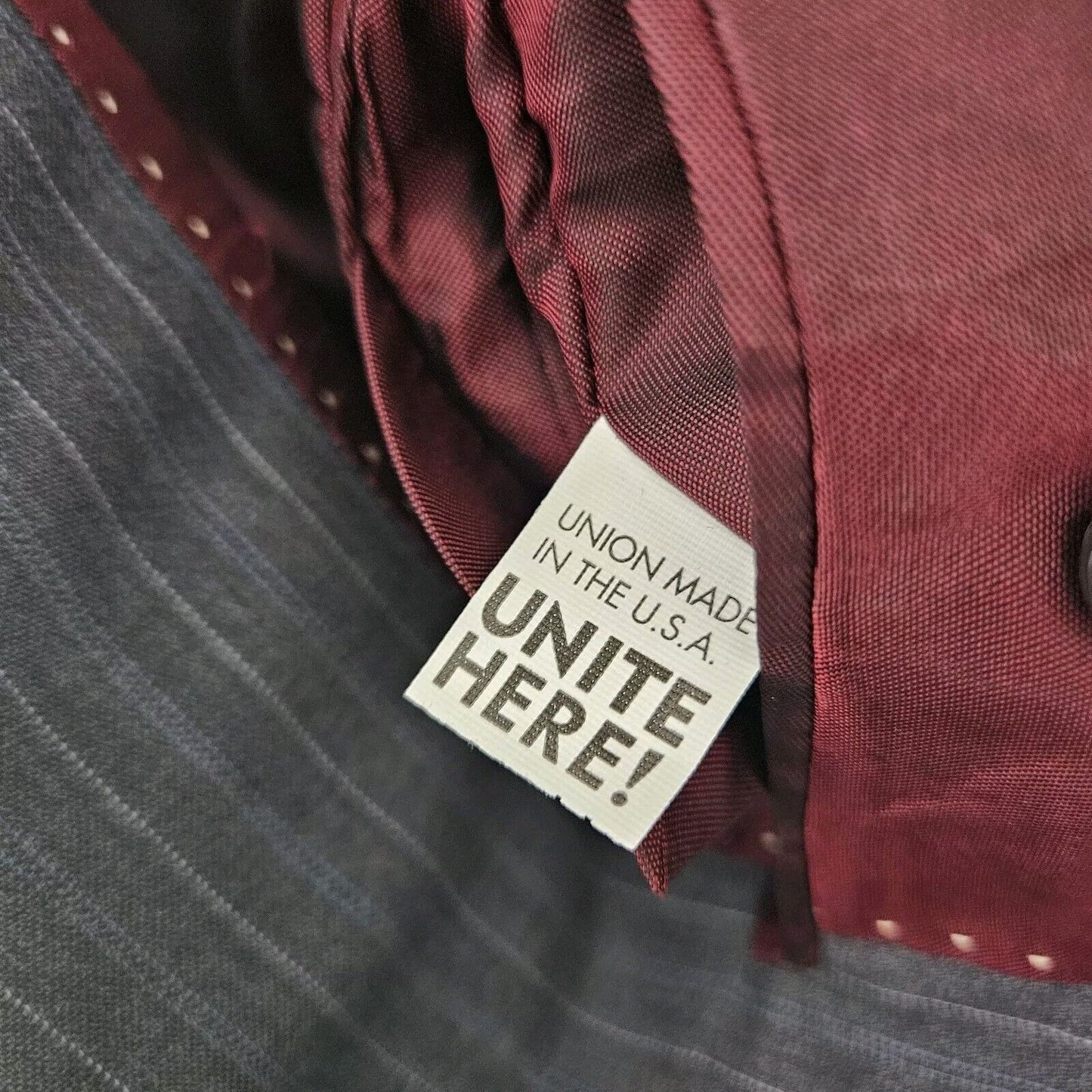 NWT Austin Reed Blazer Grey Pin Striped Super 100s 2 Button Single Breast 39 R