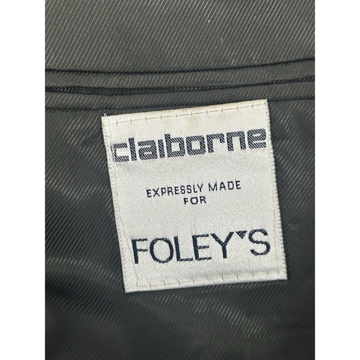 VTG Claiborne Brown Worsted Wool Nailhead 3 Button Sport Coat Blazer Size 40R