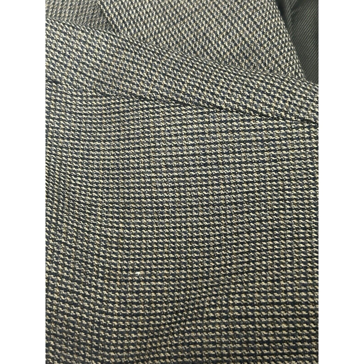 VTG Claiborne Brown Worsted Wool Nailhead 3 Button Sport Coat Blazer Size 40R