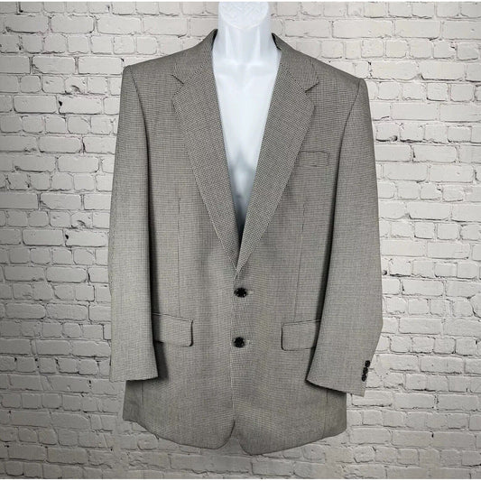Sam’s Tailor Her Majesty’s Forces Service Houndstooth Sports Coat Blazer Size 45