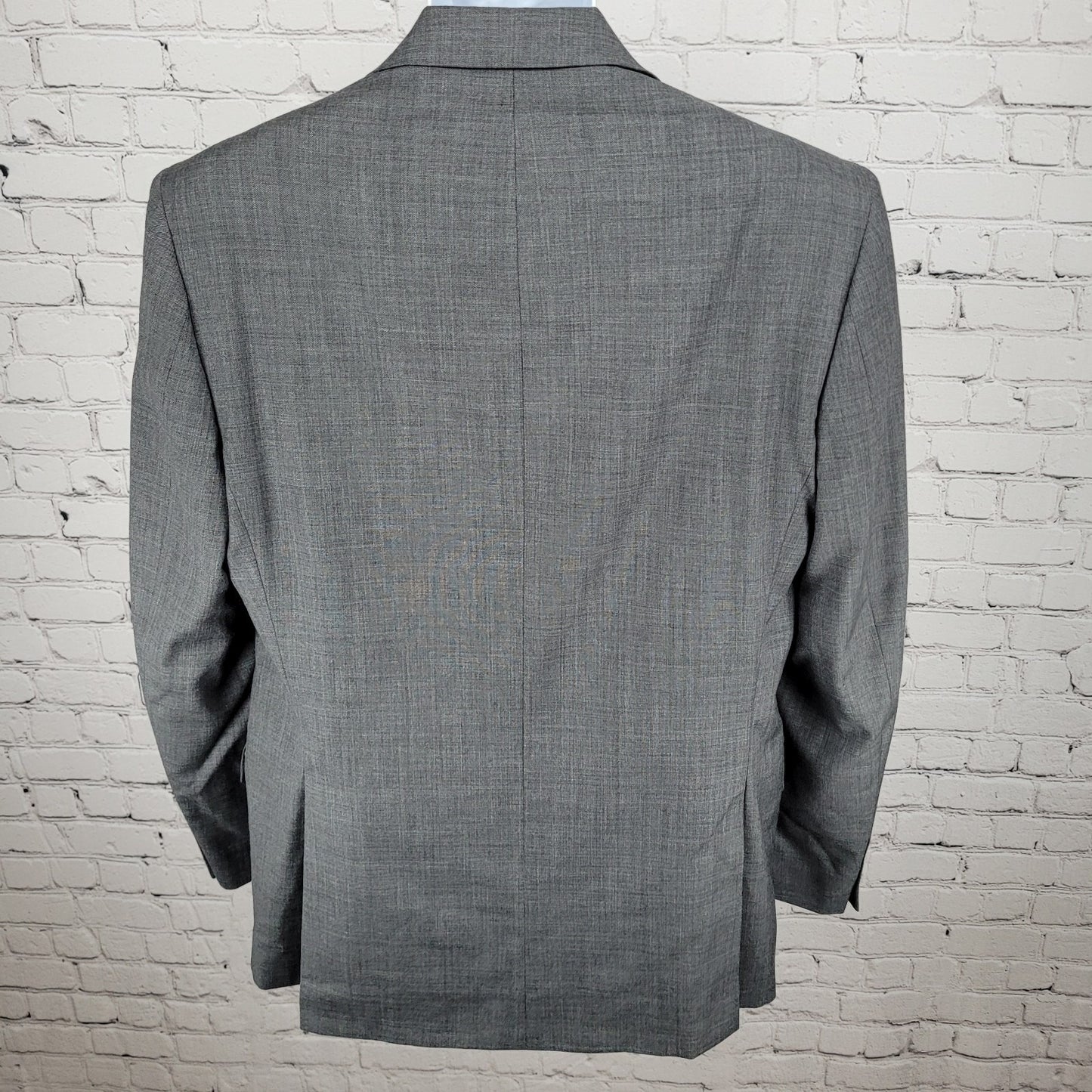 Lauren Ralph Lauren Grey 100% Wool Stretch 2 Button Blazer Sport Coat Size 40L