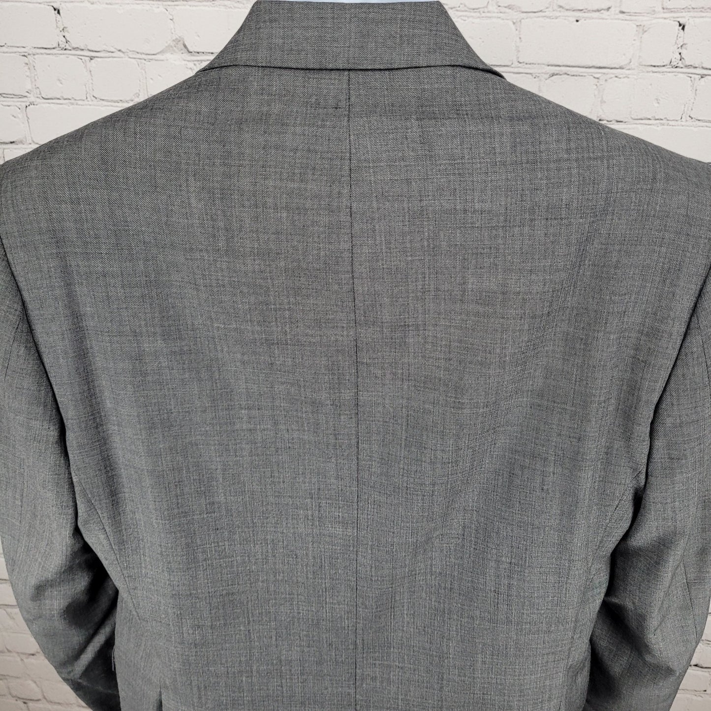 Lauren Ralph Lauren Grey 100% Wool Stretch 2 Button Blazer Sport Coat Size 40L
