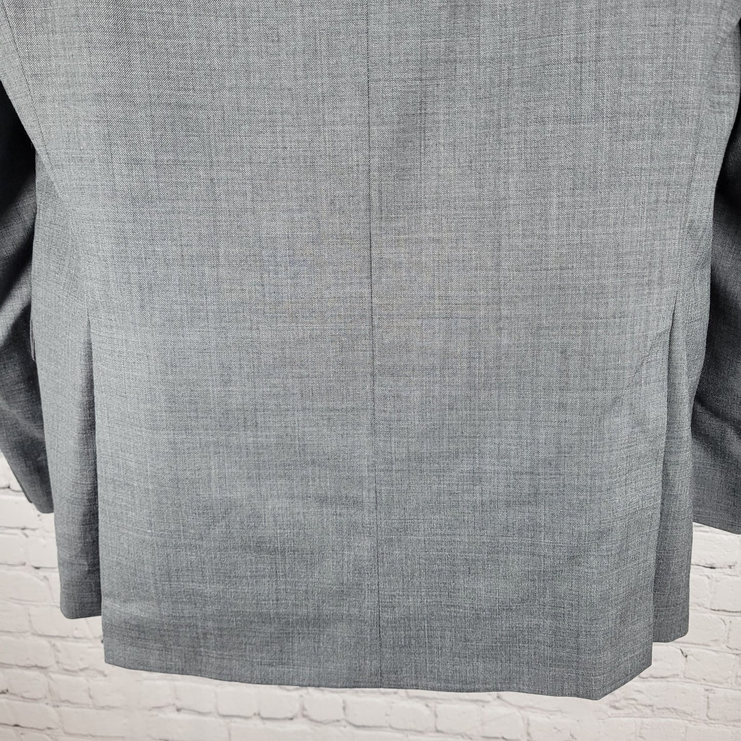 Lauren Ralph Lauren Grey 100% Wool Stretch 2 Button Blazer Sport Coat Size 40L