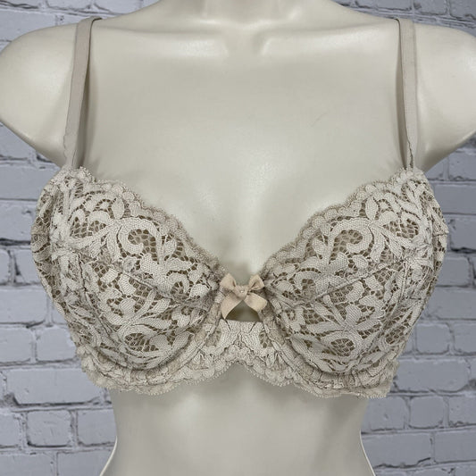 Victoria’s Secret Beige Unlined Demi Body By Victoria Underwire Bra Size 34C