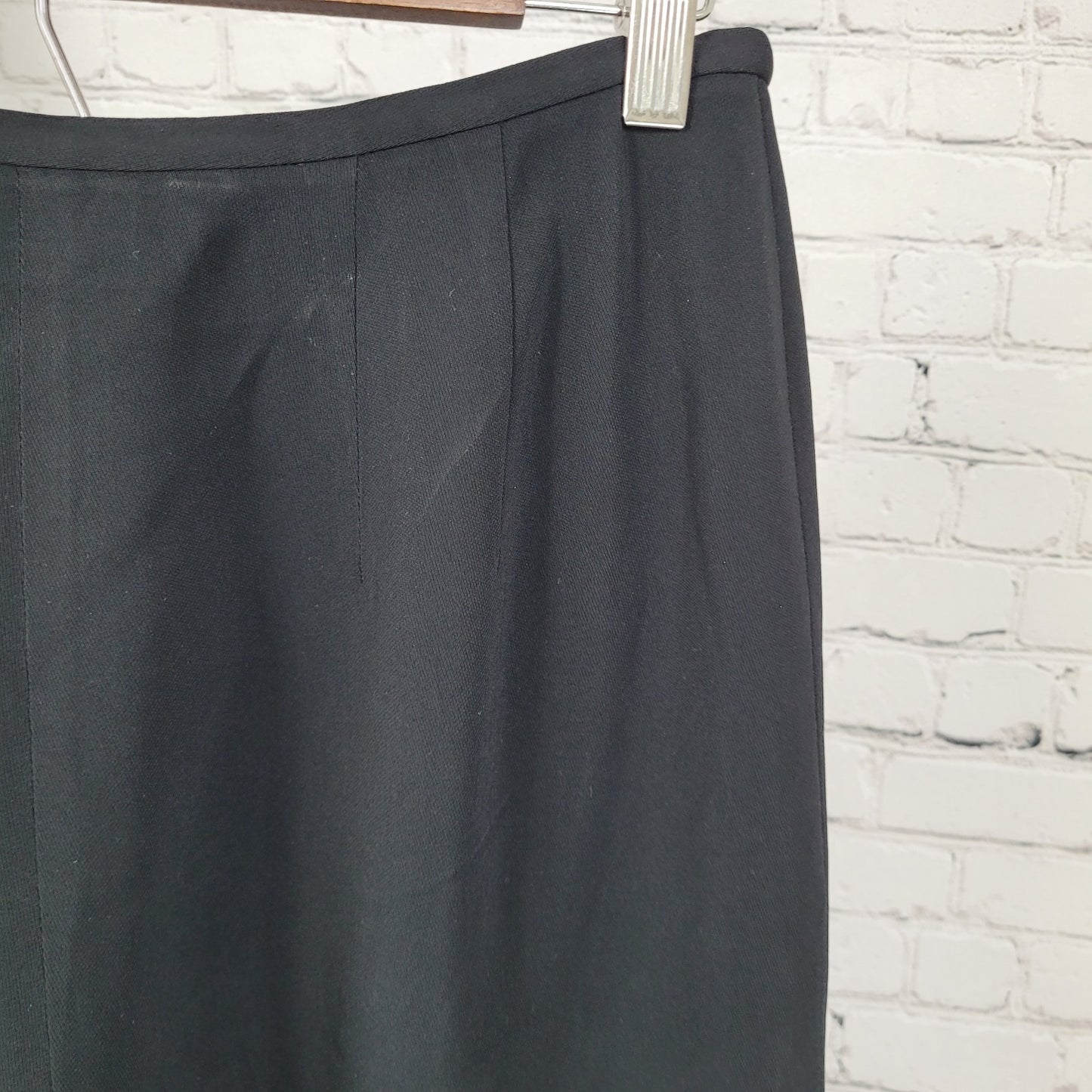 VTG Talbots Black High Rise Tapered Lined Dress Pants USA Made Size 10 (28x30)