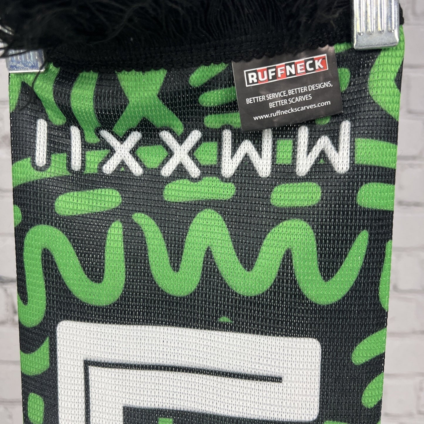 Austin FC Green Black Los Verdes Hasta La Muerte Football MLS Soccer Scarf 54”