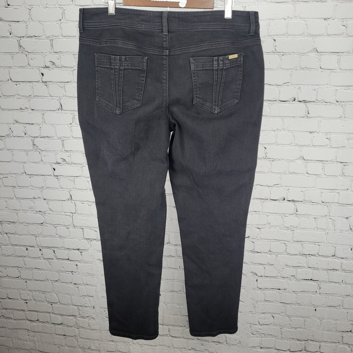 Chico's Black Denim So Slimming Ankle Stretch Jeans Size 2.5 US 14 (37x30)