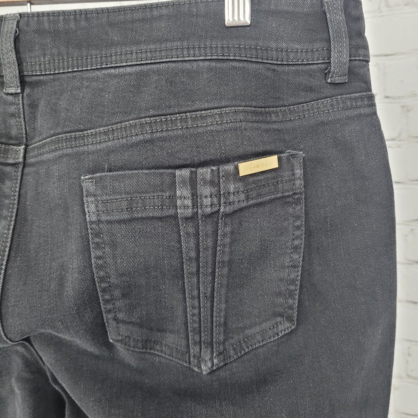 Chico's Black Denim So Slimming Ankle Stretch Jeans Size 2.5 US 14 (37x30)