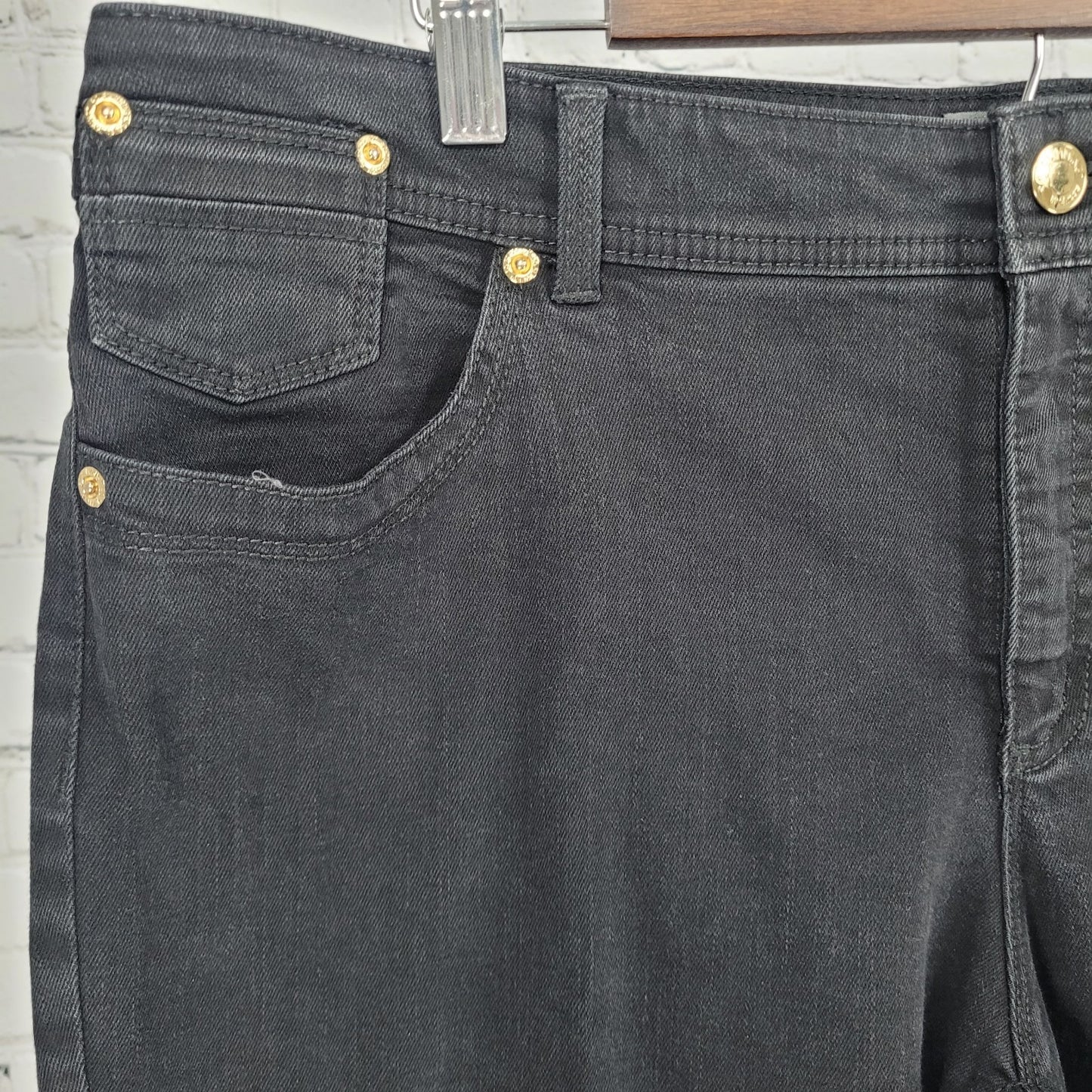 Chico's Black Denim So Slimming Ankle Stretch Jeans Size 2.5 US 14 (37x30)