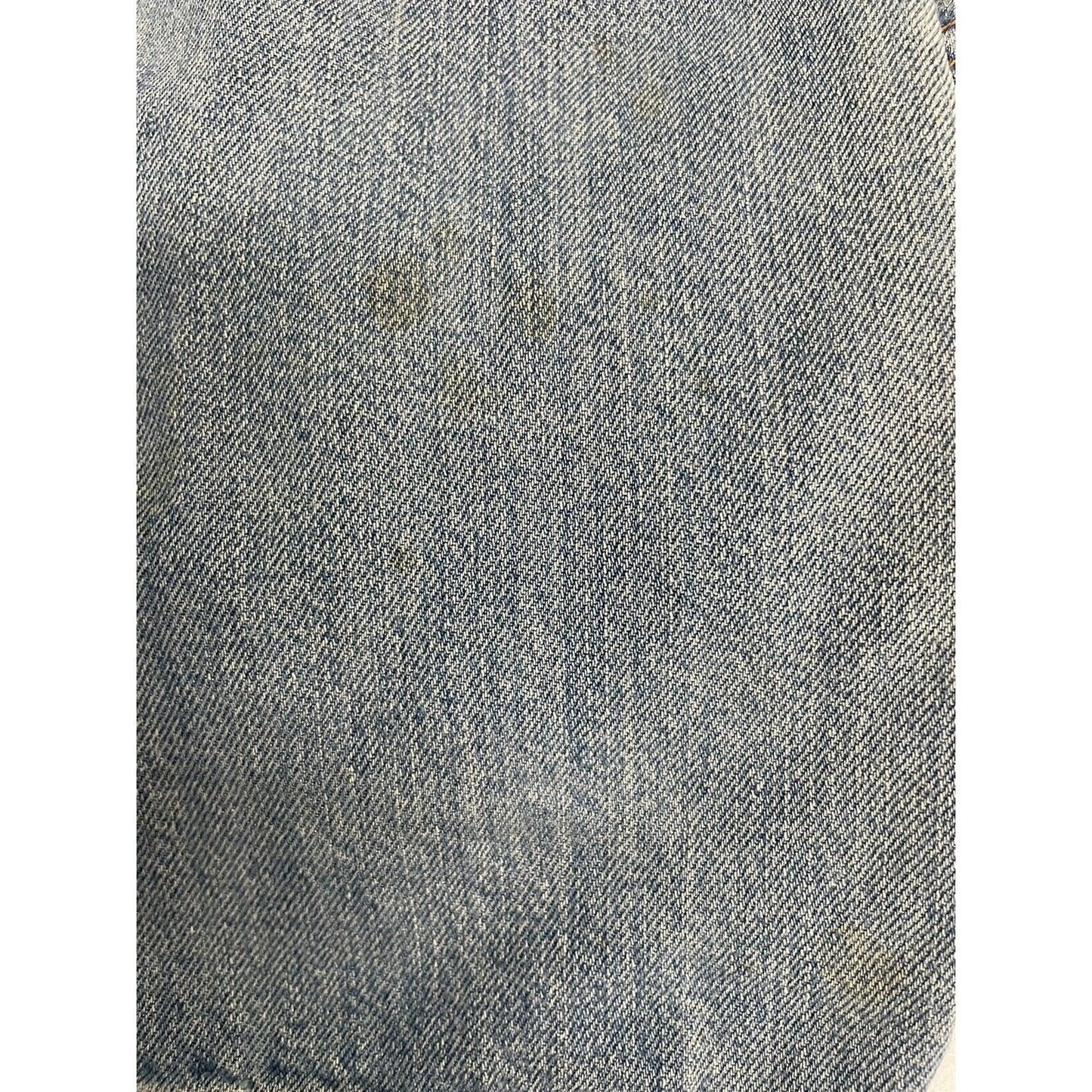 Boss Hugo Boss Selvedge Organic Denim Distressed Button Fly Baggy Jeans 38x34