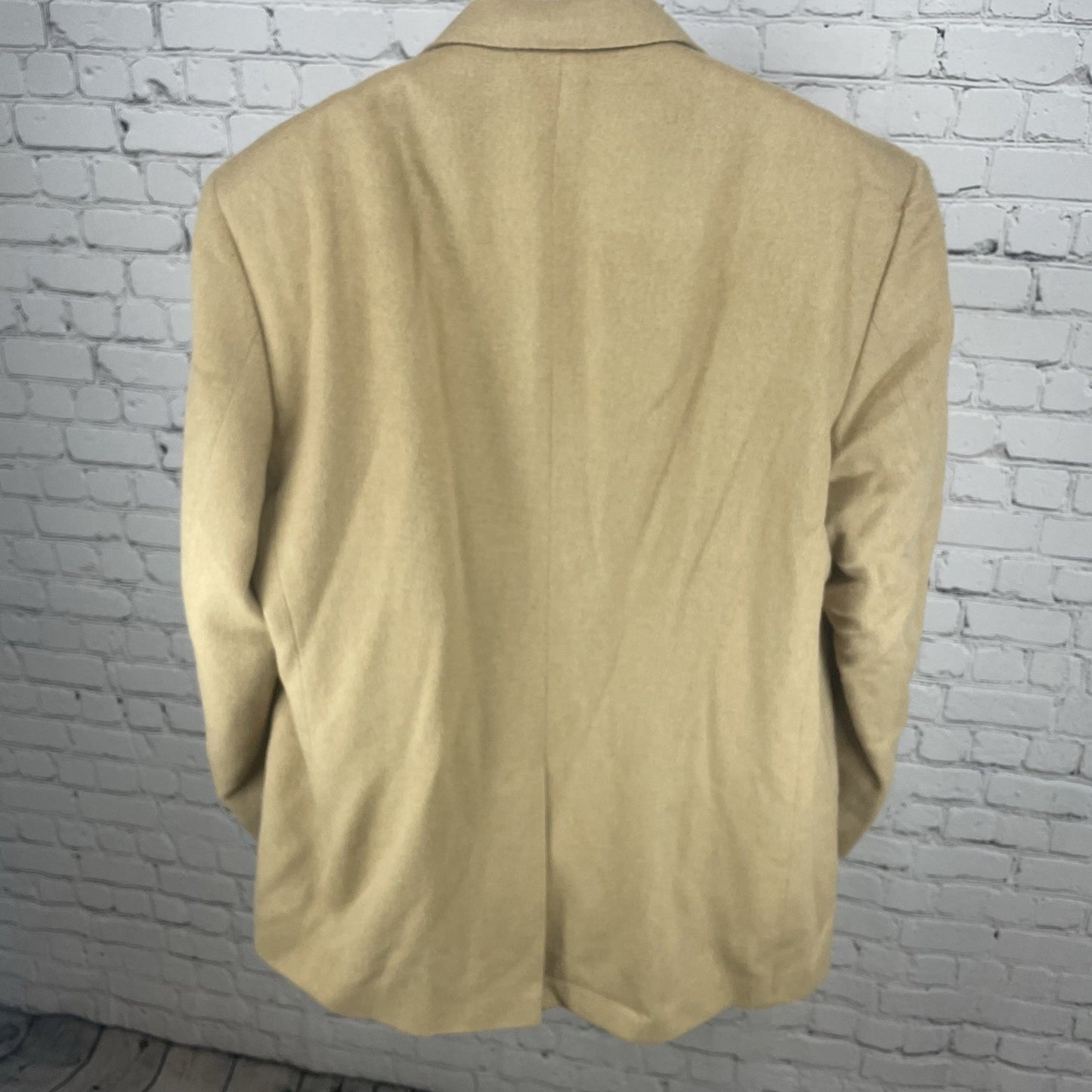 VTG Rochester Couture Tan 2 Button Vented Blazer Sport Coat USA Made Size 50L