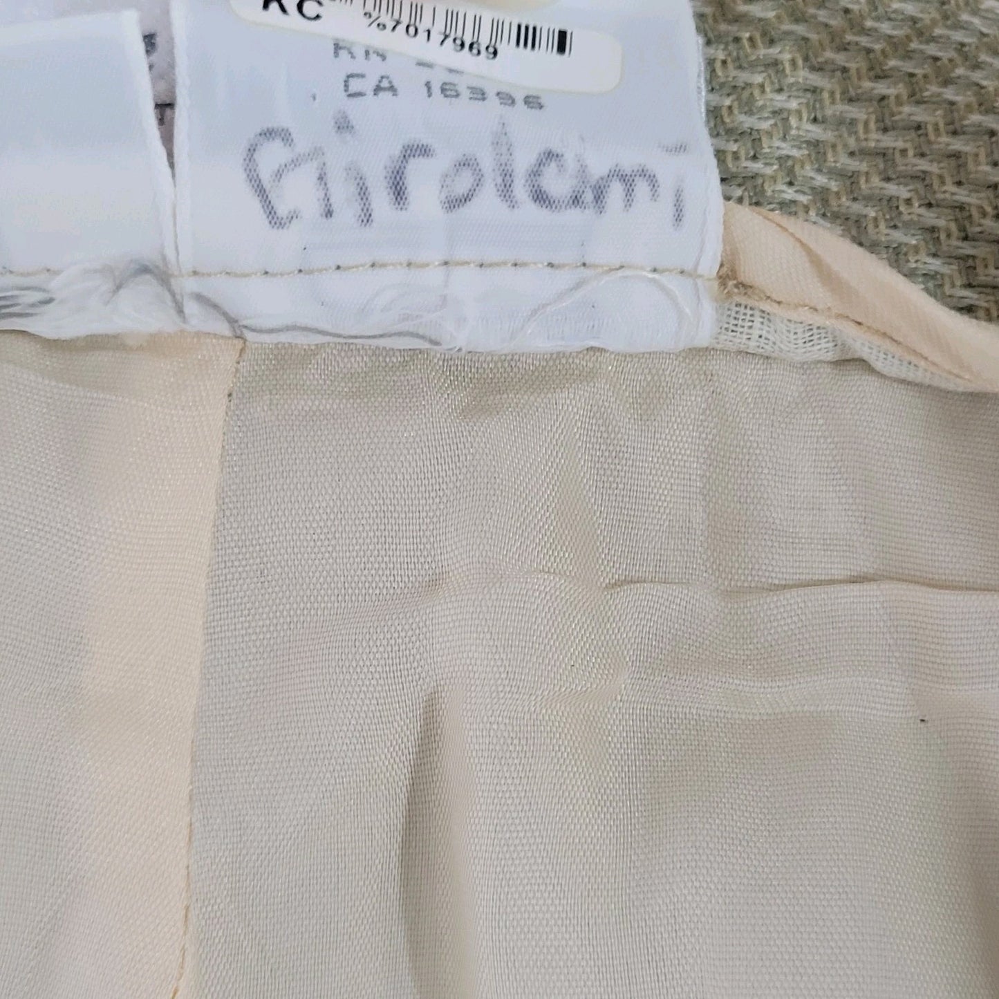 VTG Liz Claiborne Beige Pleated High Rise Dress Pants USA Made Size 10P (27x27)